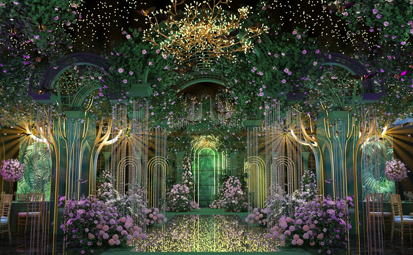 且末奇妙森林婚礼堂效果展示